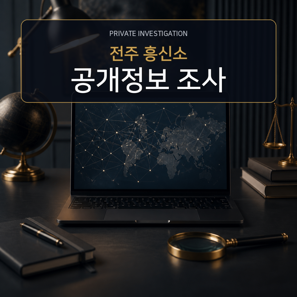 전주 디지털 공개정보 조사 전문 흥신소