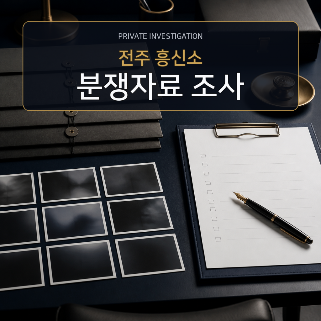 전주 분쟁자료 조사 전문 흥신소